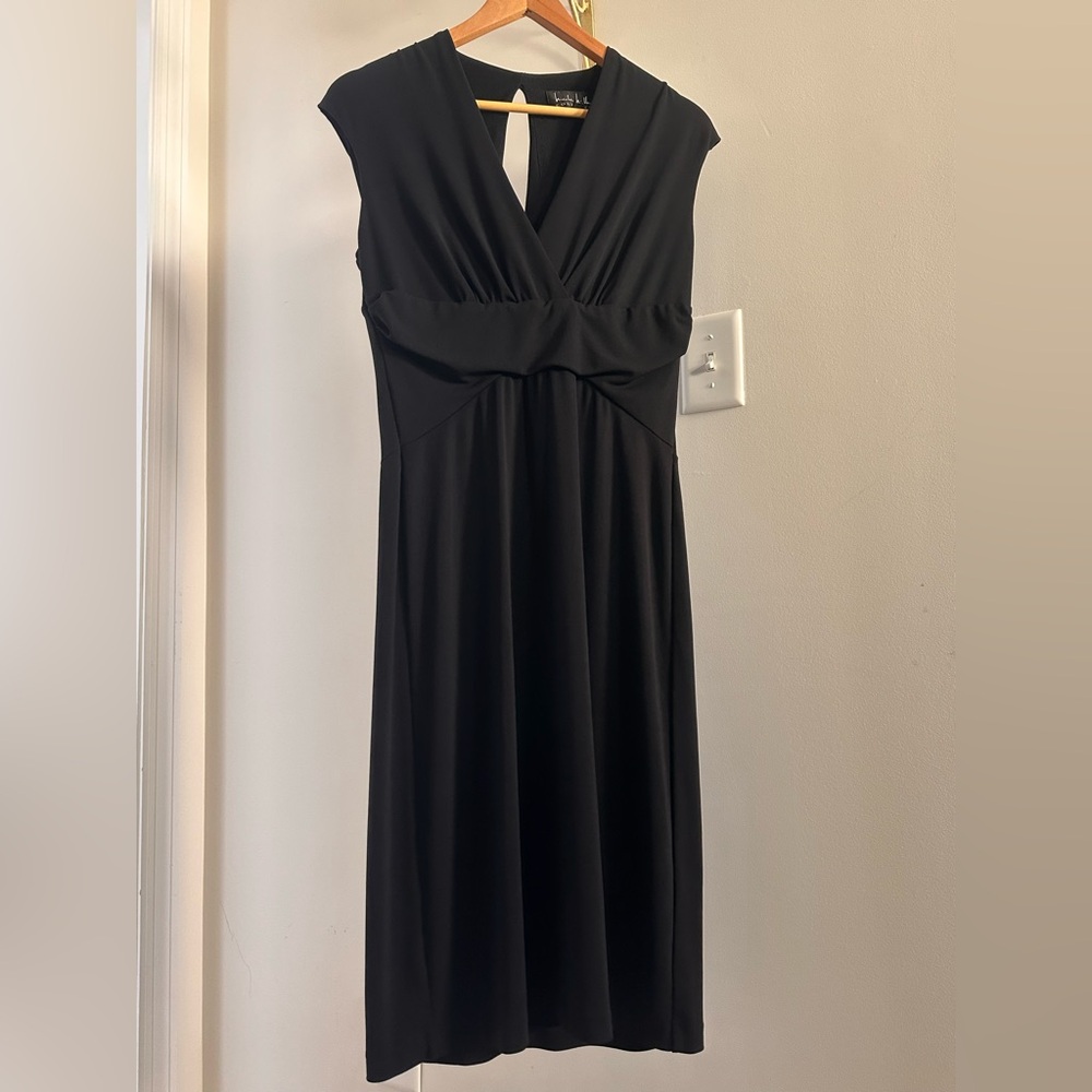 Nicole Miller Sleeveless Black Jersey Dress
